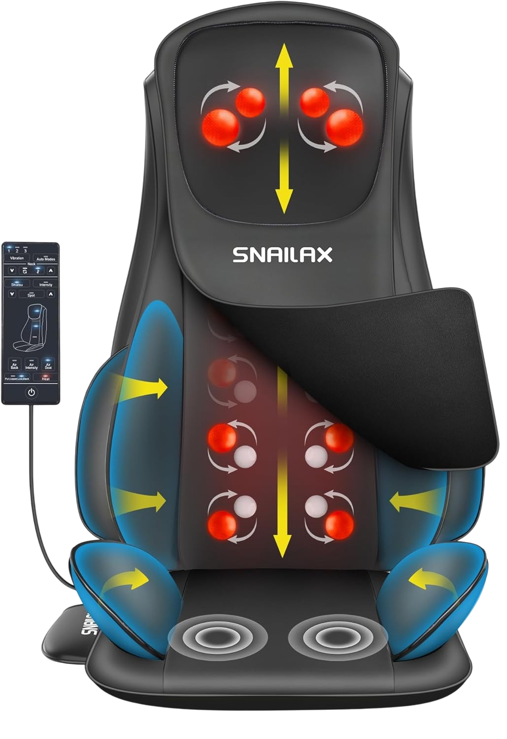 Snailax neck and back massager with compression